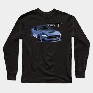 vapor blue Mustang GT 5.0L V8 coyote engine Performance Car s650 Long Sleeve T-Shirt